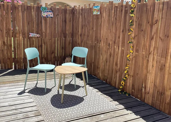 아파트 Cosy Avec Terrasse 세스타스